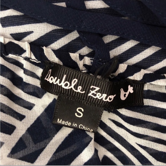 Double Zero Chiffon High-low Bluecomb Dress - Picture 2 of 5